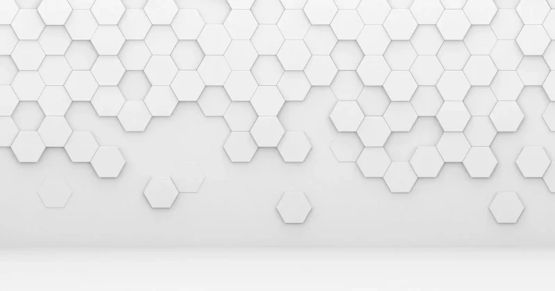 white hexagonal grid